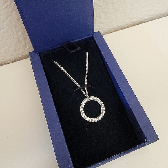 Swarovski Marshmallow Pave Crystal Pendant Necklace - Picture 1 of 4